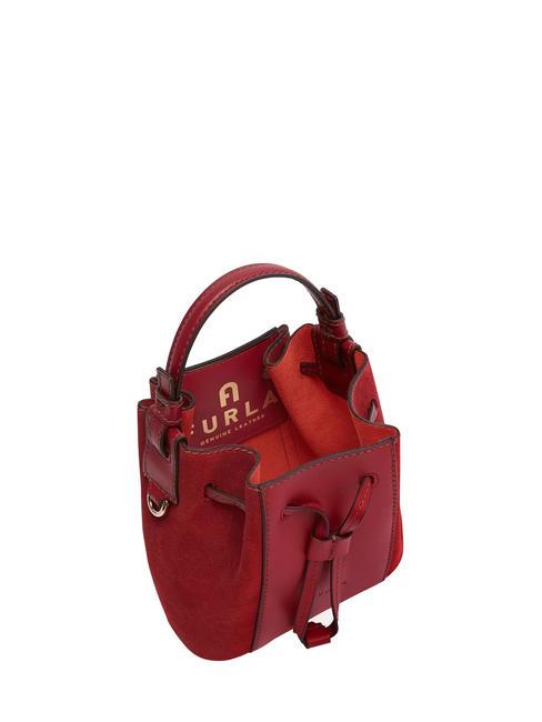 MIASTELLA Borsa mini secchiello in pelle CILIEGIA d - Borse Donna