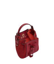 FURLA MIASTELLA Borsa mini secchiello in pelle CILIEGIA d - Borse Donna - 4