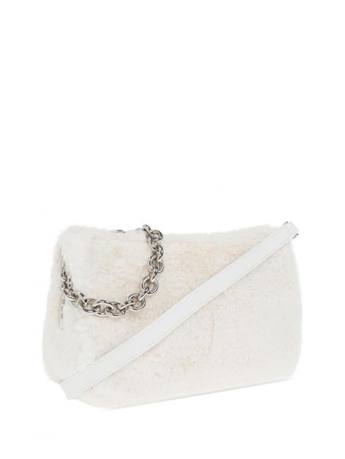 MOON Borsa a spalla con tracolla white cotton - Borse Donna