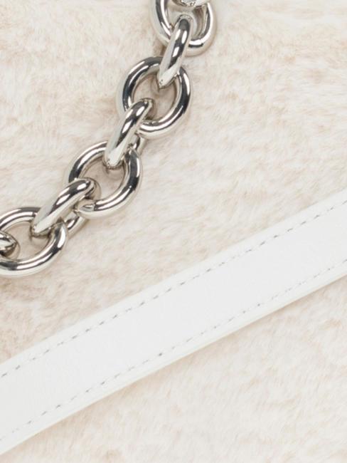 MOON Borsa a spalla con tracolla white cotton - Borse Donna