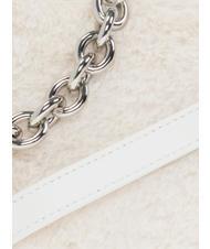 FURLA MOON Borsa a spalla con tracolla white cotton - Borse Donna - 3