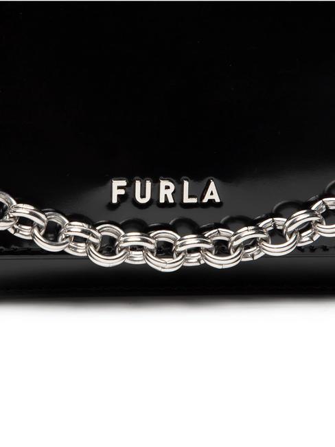 SPLENDIDA MIni bag in pelle con tracolla nero+cognac h - Borse Donna