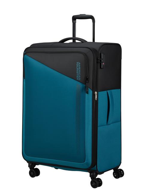 DARING DASH Trolley grande espandibile black blue - Trolley Semirigidi