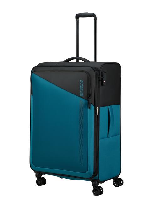 DARING DASH Trolley grande espandibile black blue - Trolley Semirigidi