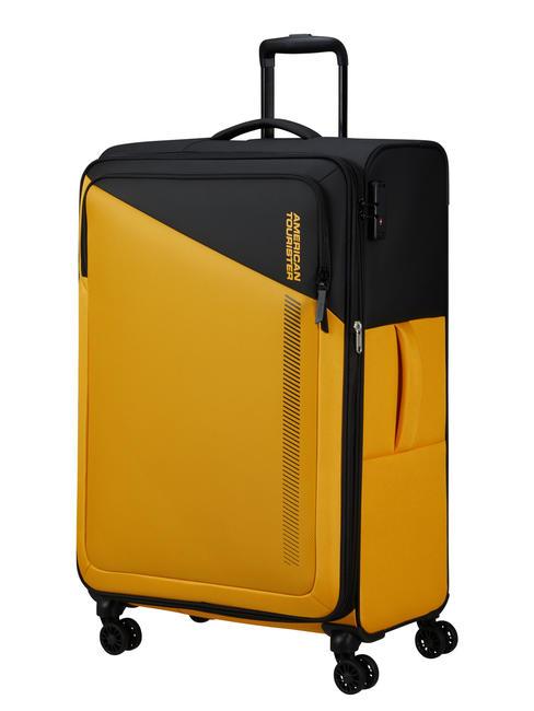 DARING DASH Trolley grande espandibile black/yellow - Trolley Semirigidi
