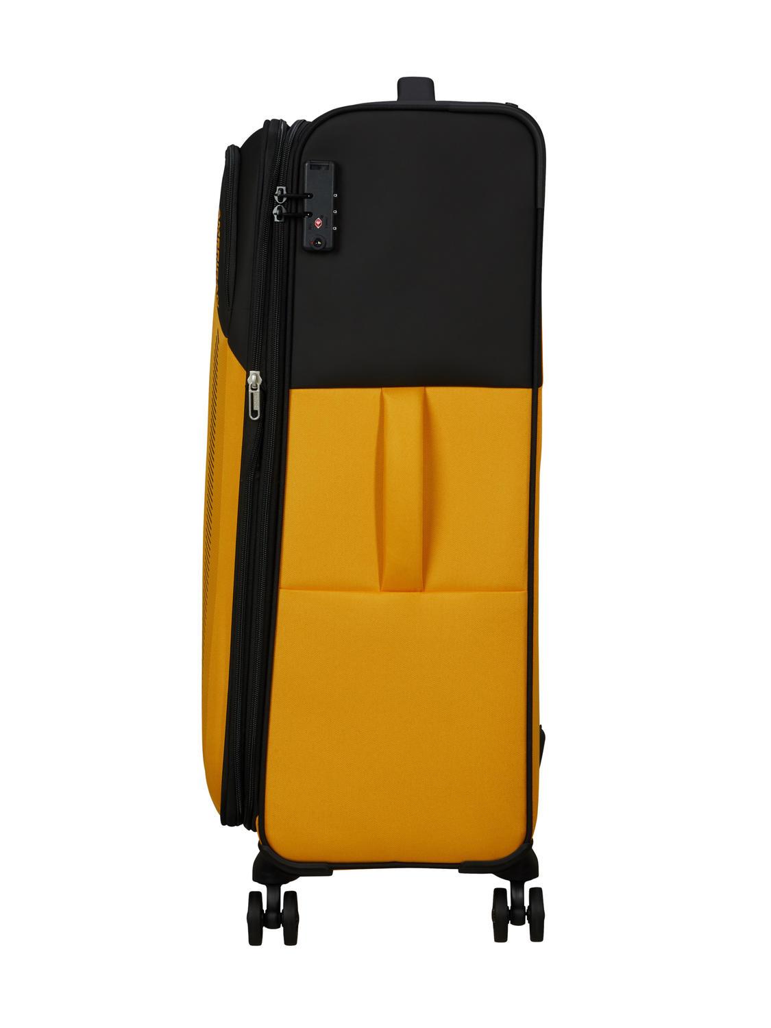 Valigia American Tourister Dash-Spinner M Espandibile - 66.5cm, 67/75L, Nero/Grigio, Ruote 360&deg;