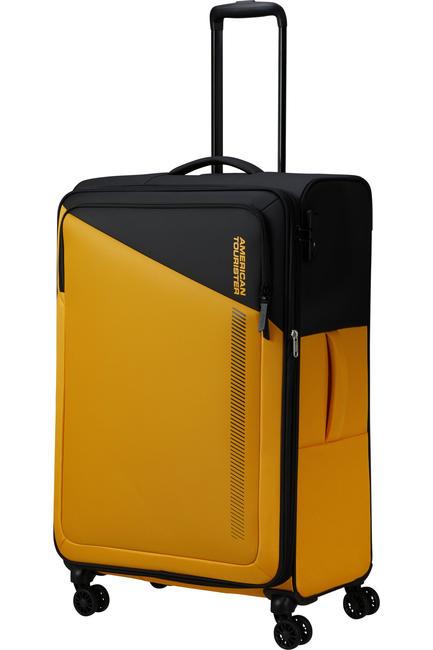 DARING DASH Trolley grande espandibile black/yellow - Trolley Semirigidi