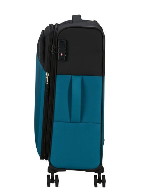 DARING DASH Trolley medio espandibile black blue - Trolley Semirigidi