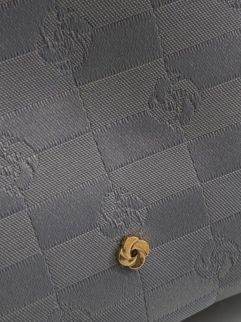 EVERY-TIME Borsa piccola a tracolla 2 scomparti jacquard silver grey - Borse Donna