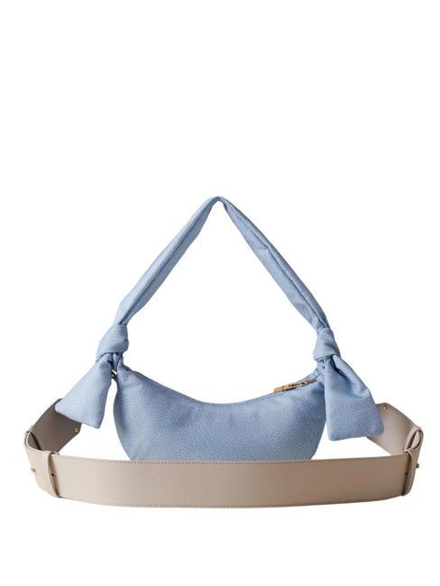 LOVER NYLON Borsa piccola a spalla con tracolla topazio/grigio chiaro - Borse Donna