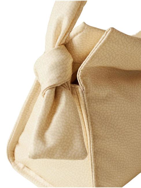 LOVER NYLON Borsa hobo piccola con tracolla camomilla/cuoio - Borse Donna