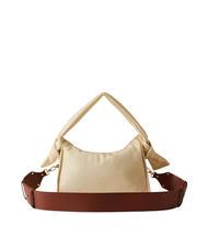 BORBONESE LOVER NYLON Borsa hobo piccola con tracolla camomilla/cuoio - Borse Donna - 4