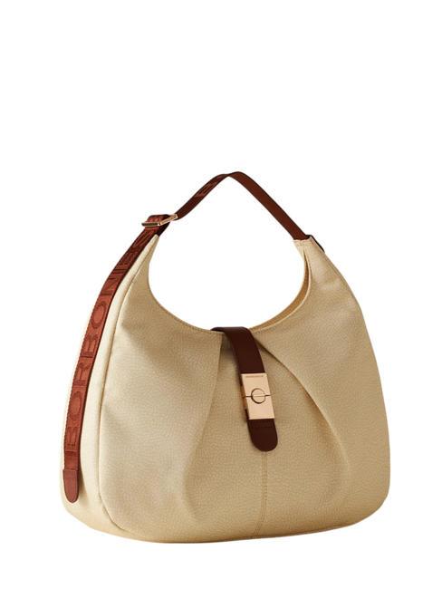 HOBO CORTINA MEDIUM Borsa a spalla camomilla/cuoio - Borse Donna