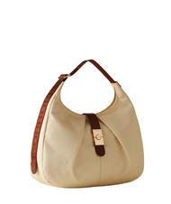 BORBONESE HOBO CORTINA MEDIUM Borsa a spalla camomilla/cuoio - Borse Donna - 2