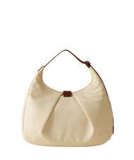BORBONESE HOBO CORTINA MEDIUM Borsa a spalla camomilla/cuoio - Borse Donna - 3