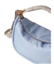 BORBONESE HORSEBACK NYLON Borsa a mano con tracolla topazio/grigio chiaro - Borse Donna - 4