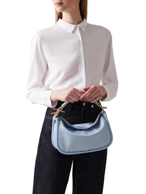 HORSEBACK NYLON Borsa a mano con tracolla topazio/grigio chiaro - Borse Donna