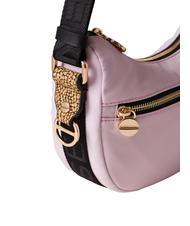 BORBONESE ECO LINE NYLON Borsa luna mini a spalla ortensia/op naturale - Borse Donna - 4