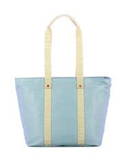 BORBONESE SHOPPER MEDIUM ECO LINE Borsa a spalla topazio/grigio chiaro - Borse Donna - 3