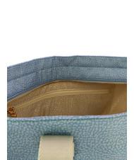 BORBONESE SHOPPER MEDIUM ECO LINE Borsa a spalla topazio/grigio chiaro - Borse Donna - 4