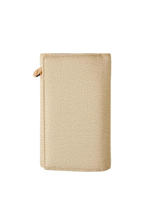 CLASSICA MEDIUM Portafoglio in tessuto riciclato e pelle camomilla - Portafogli Donna