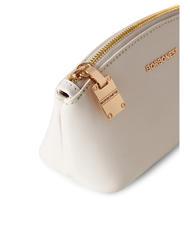 BORBONESE LETTERING Necessaire mini in pelle 61 chantilly cream - Bustine & Necessaire - 3