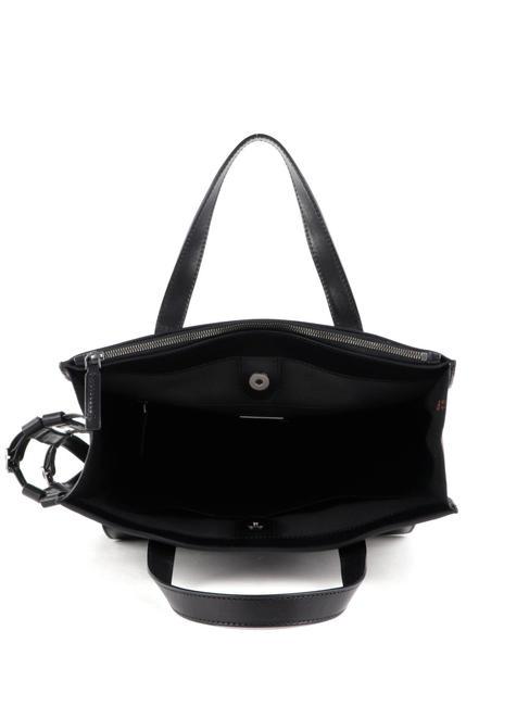 STORY UOMO Cartella shopper in pelle Nero - Borse Donna