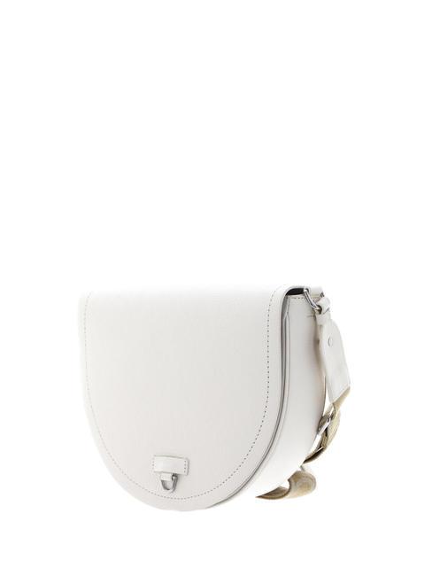 BLAIRE RIBBON Borsa pelle con flap e pouch coconut milk - Borse Donna
