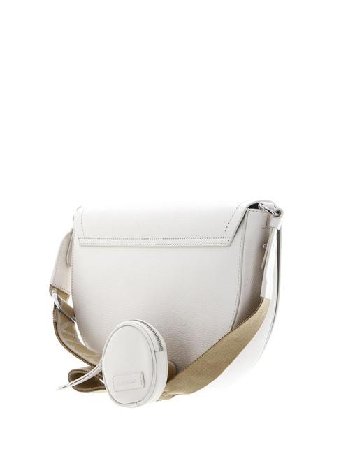 BLAIRE RIBBON Borsa pelle con flap e pouch coconut milk - Borse Donna