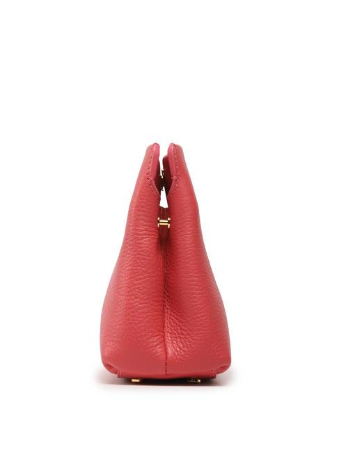 BEAT CLUTCH Borsa clutch in pelle martellata cranberry - Borse Donna