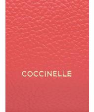 COCCINELLE BEAT CLUTCH Borsa clutch in pelle martellata cranberry - Borse Donna - 4