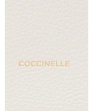 COCCINELLE PRISCILLA Borsa a spalla, in pelle coconut milk - Borse Donna - 4