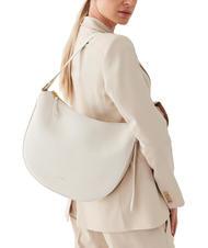 COCCINELLE PRISCILLA Borsa a spalla, in pelle coconut milk - Borse Donna - 5