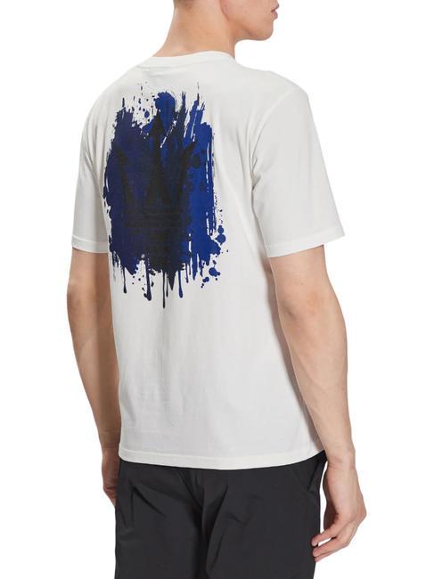 MASERATI T-shirt in cotone maxi stampa white - T-shirt Uomo