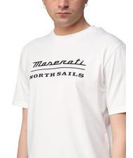 NORTH SAILS MASERATI T-shirt in cotone maxi stampa white - T-shirt Uomo - 3
