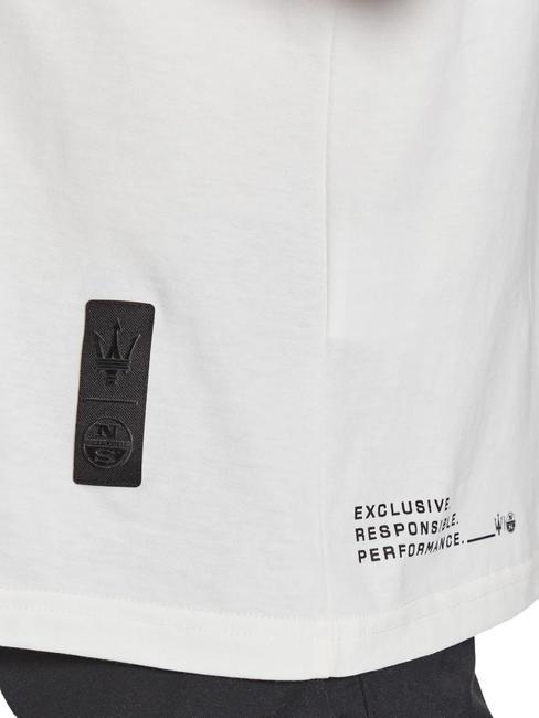 MASERATI T-shirt in cotone maxi stampa white - T-shirt Uomo