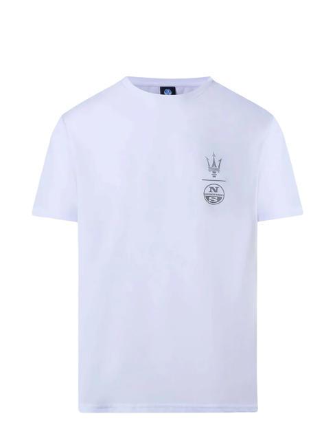 MASERATI T-shirt stampa grafica white - T-shirt Uomo