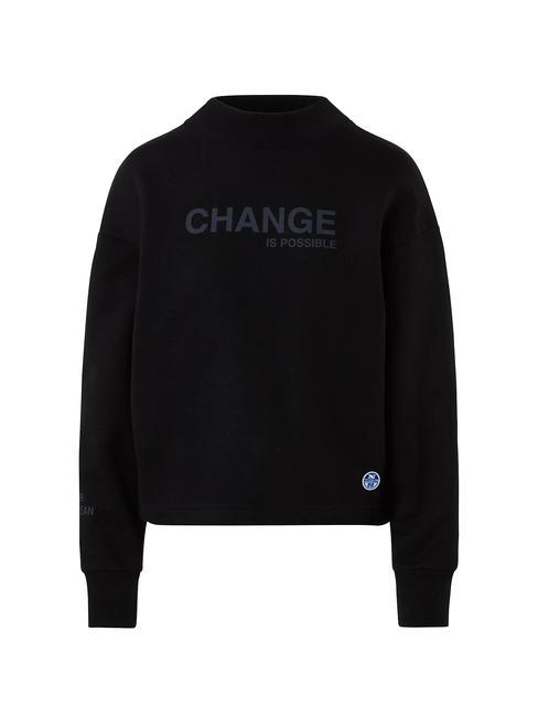 CHANGE IS POSSIBLE Felpa in cotone black - Felpe Donna