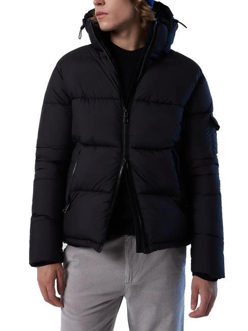 BEAM PUFFER Giubbotto con cappuccio black - Piumini Uomo