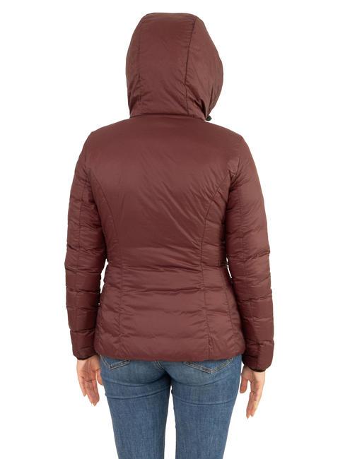 SCIRE NY DOUBLE Piumino double face con cappuccio cuoio cordovano - tabasco - Piumini Donna