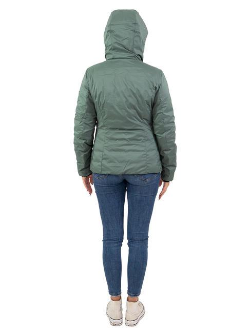 SCIRE NY DOUBLE Piumino double face con cappuccio foresta scuro - blu grafite - Piumini Donna