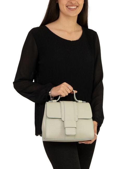 SABRINA Borsa a cartelletta pelle dollaro artic teal - Borse Donna