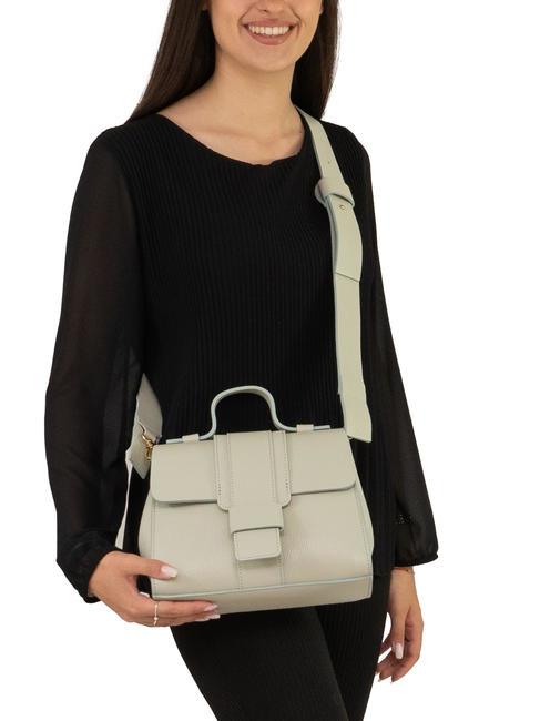 SABRINA Borsa a cartelletta pelle dollaro artic teal - Borse Donna