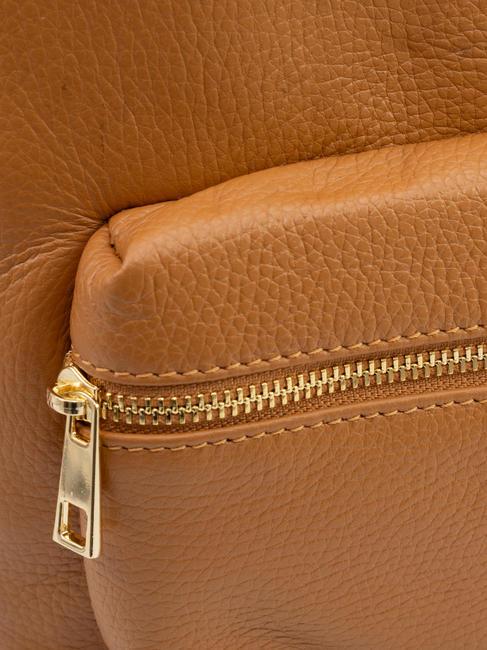 VANESSA Zaino in pelle dollaro cuoio scuro - Borse Donna