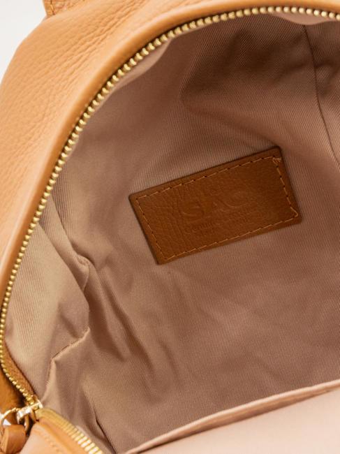 VANESSA Zaino in pelle dollaro cuoio scuro - Borse Donna