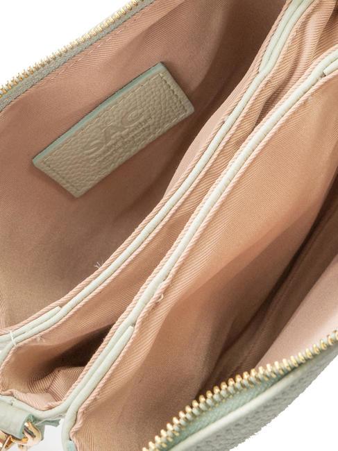 SIMONA Borsa a tracolla tris pelle dollaro artic teal - Borse Donna