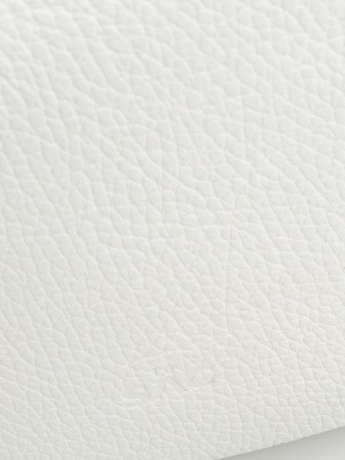 SIMONA Borsa a tracolla tris pelle dollaro optical white - Borse Donna