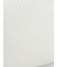 LESAC SIMONA Borsa a tracolla tris pelle dollaro optical white - Borse Donna - 6