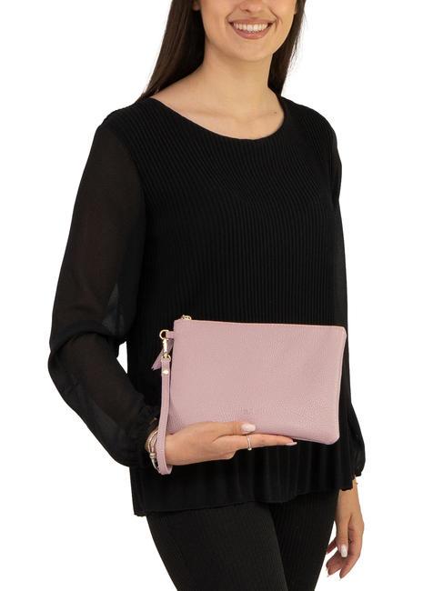 ROBERTA Pochette in pelle dollaro millenial pink - Borse Donna