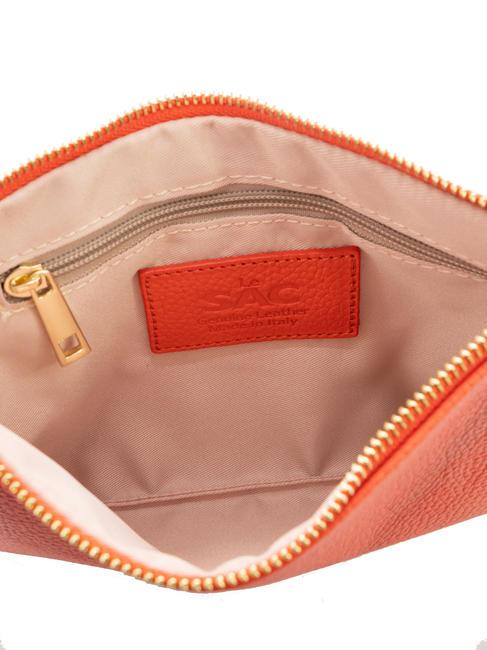 ROBERTA Pochette in pelle dollaro coral - Borse Donna